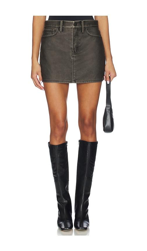Good American Faux Leather Good 90s Mini Skirt in Black by GOOD AMERICAN Good American Faux Leather Good 90s Mini Skirt in Black by GOOD AMERICAN