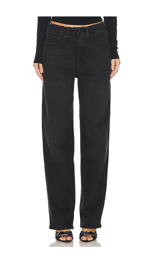 Good American Good 90s Straight Jeans in Black by GOOD AMERICAN