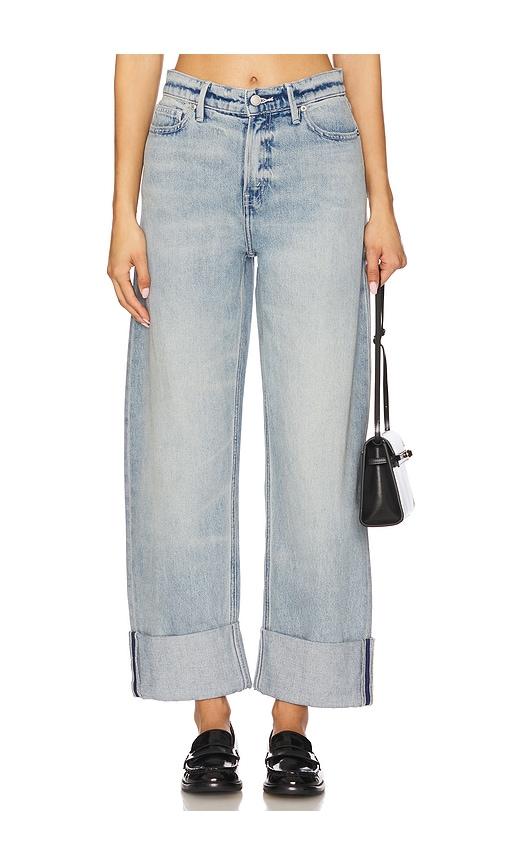 Good American Good Barrel Relaxed Jeans in Blue by GOOD AMERICAN