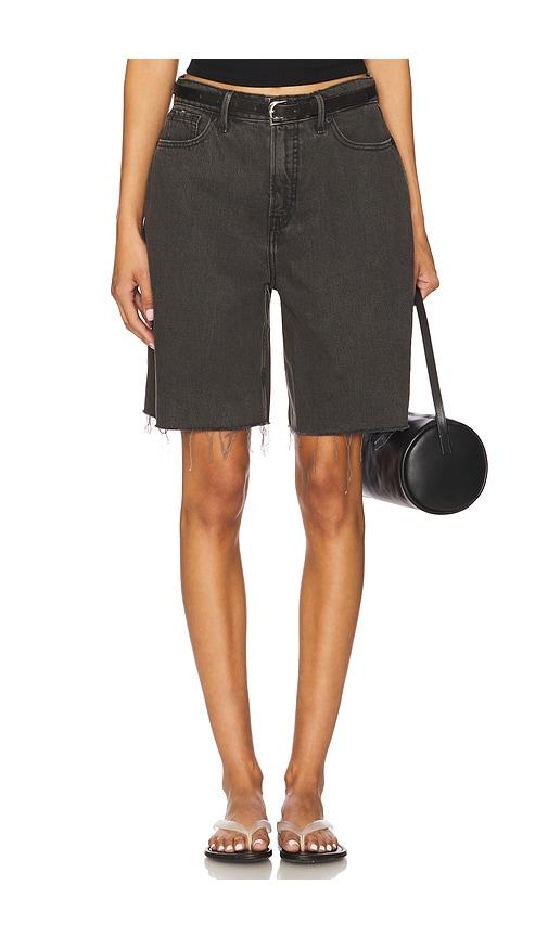 Good American Good Extreme Barrel Shorts in Black by GOOD AMERICAN