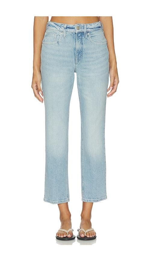 Good American Good Icon Straight Ankle Jeans in Blue by GOOD AMERICAN