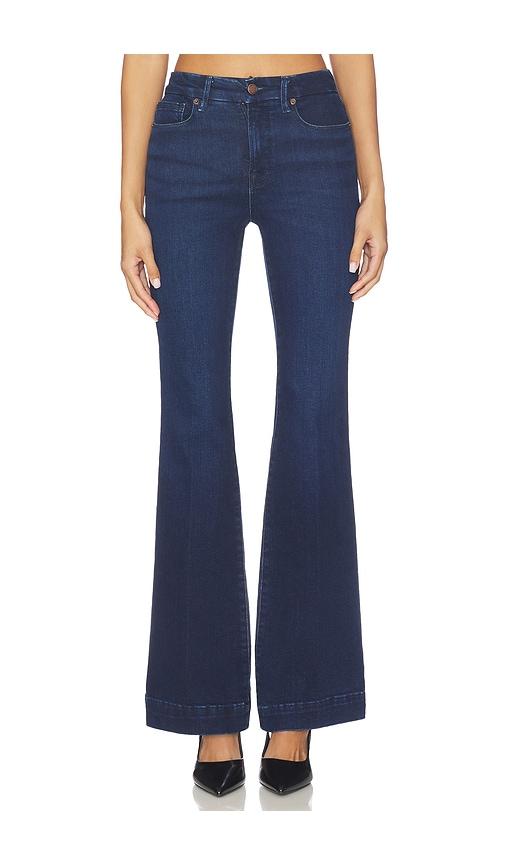 Good American Good Legs Compression Flare Jeans in Blue by GOOD AMERICAN