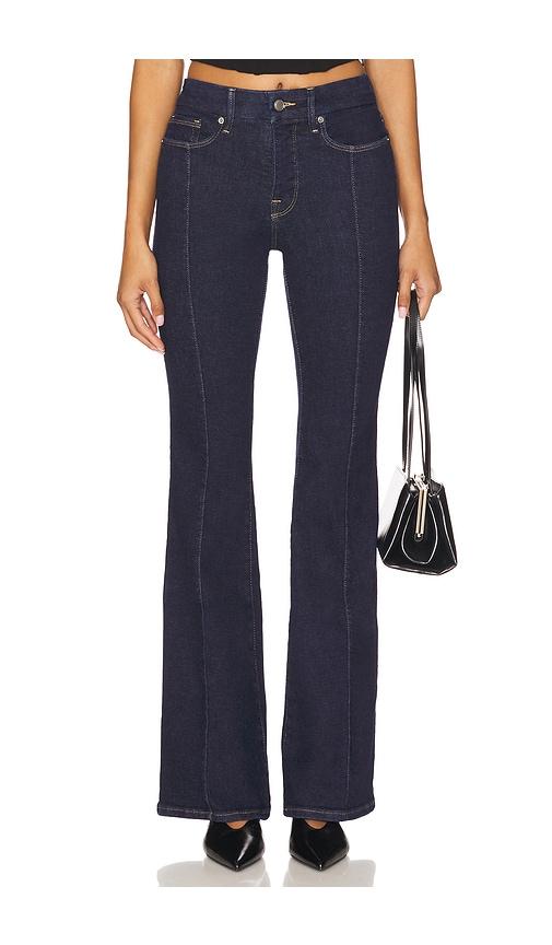 Good American Good Legs Flare in Blue by GOOD AMERICAN