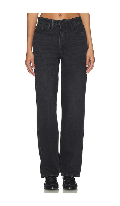 Good American Good Petite 90s Relaxed Jeans in Black by GOOD AMERICAN