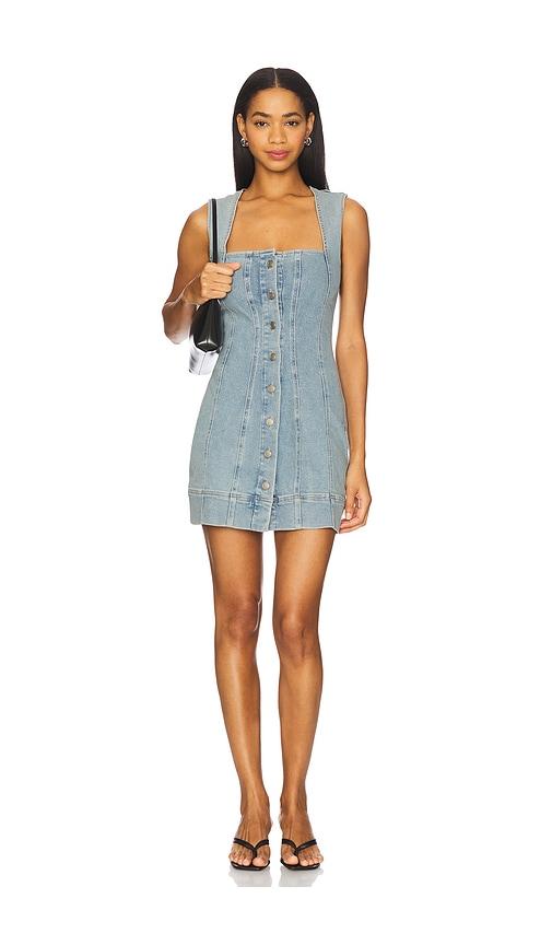 Good American Power Stretch Mini Dress in Blue by GOOD AMERICAN