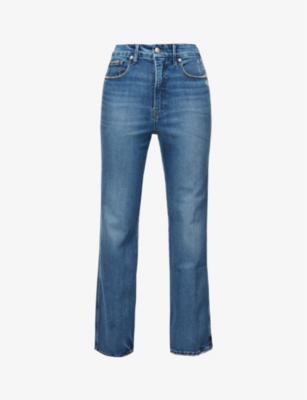 Good Curve straight-leg high-rise stretch-denim jeans by GOOD AMERICAN