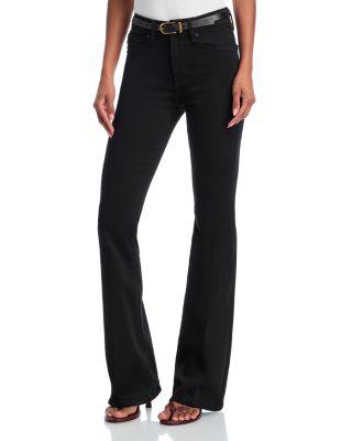 Good Legs Flare Jeans in Black by GOOD AMERICAN