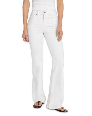Good Legs Flared Jeans in White001 by GOOD AMERICAN