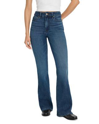 Good Legs Soft Touch Mid Rise Flare Jeans in Indigo863 by GOOD AMERICAN