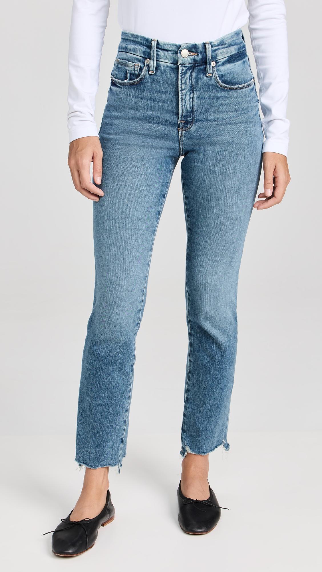 Good Legs Straight Jeans by GOOD AMERICAN