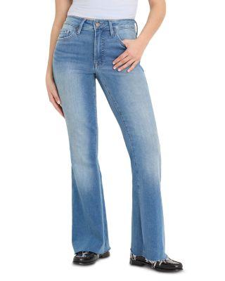 Good Petite Mid Rise Flare Jeans in Indigo 1211 by GOOD AMERICAN
