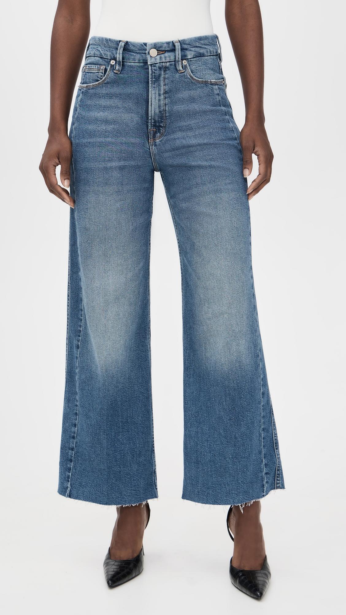Good Skate Cropped Wide Jeans by GOOD AMERICAN