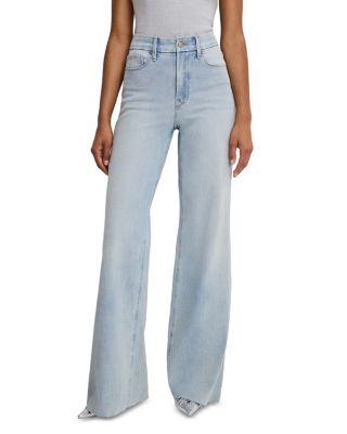 Good Waist Palazzo Jeans in Indigo1145 by GOOD AMERICAN