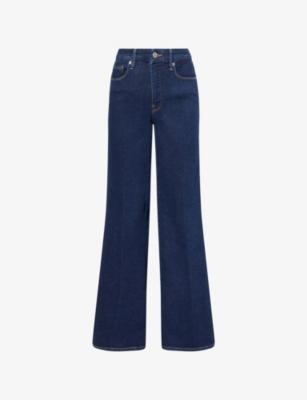 Good Waist Palazzo Wide-Leg Stretch-Denim Blend Jeans by GOOD AMERICAN Good Waist Palazzo Wide-Leg Stretch-Denim Blend Jeans by GOOD AMERICAN