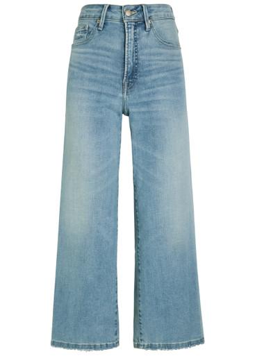 Good Waist Palazzo cropped wide-leg jeans by GOOD AMERICAN