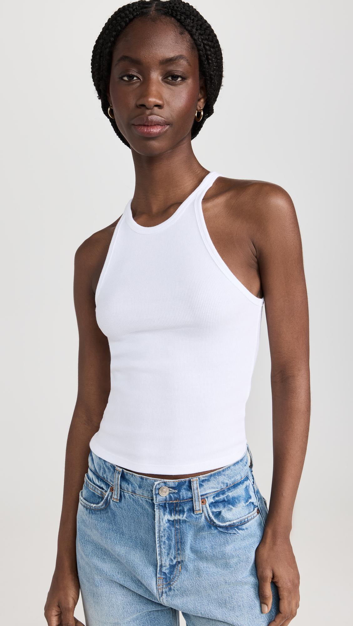 Heritage Ribbed Tank Top by GOOD AMERICAN