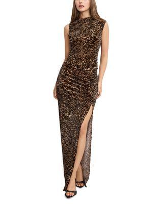 High Neck Velvet Maxi Dress by GOOD AMERICAN