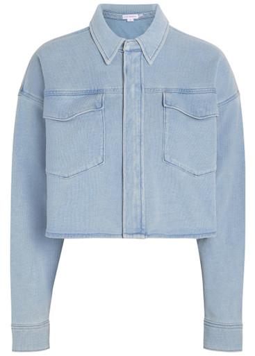 Jeanius cropped denim jacket by GOOD AMERICAN