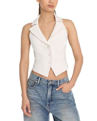 Luxe Suiting Halter Vest by GOOD AMERICAN