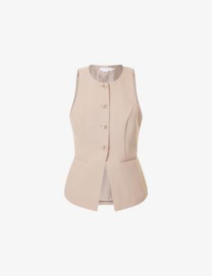 Luxe Suiting round-neck woven vest by GOOD AMERICAN