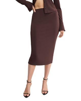Matte Jersey Midi Pencil Skirt by GOOD AMERICAN