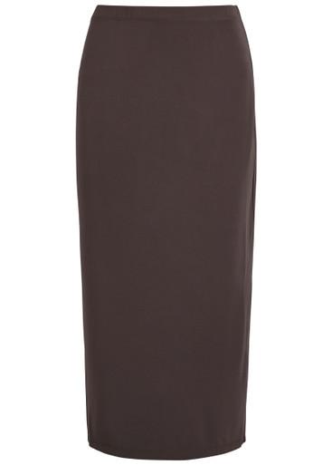 Matte stretch-jersey midi pencil skirt by GOOD AMERICAN