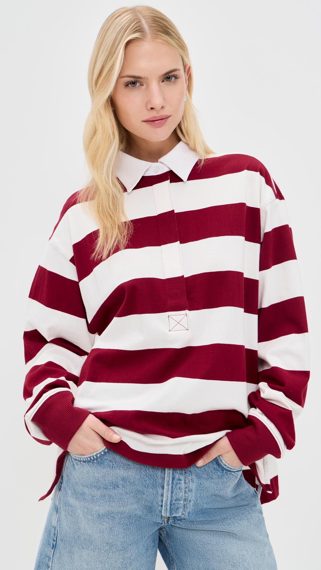Oversized Rugby Tee by GOOD AMERICAN