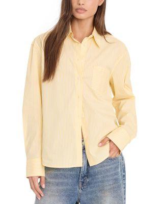 Poplin Classic Boxy Shirt by GOOD AMERICAN