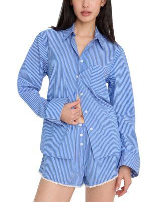 Poplin Classic Boxy Shirt by GOOD AMERICAN