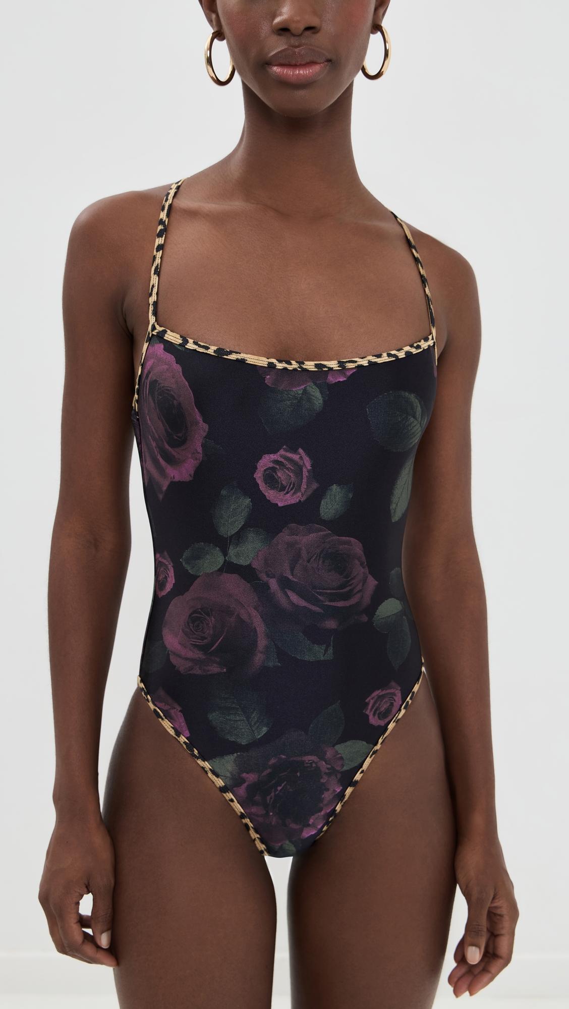 Reversible Lace Up One Piece by GOOD AMERICAN