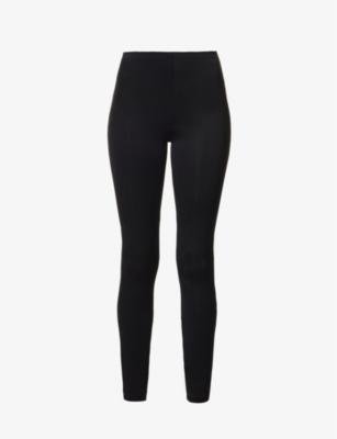 Scuba flared high-rise stretch-woven leggings by GOOD AMERICAN