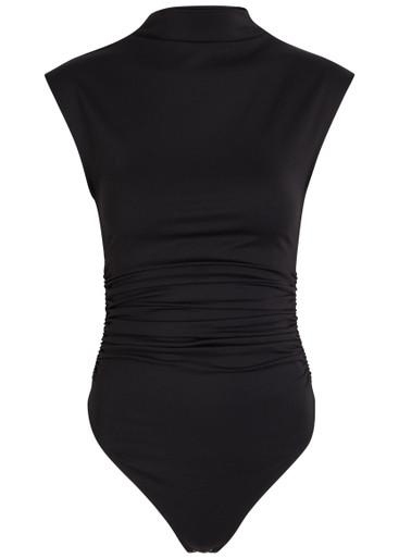 Scuba ruched stretch-jersey bodysuit by GOOD AMERICAN