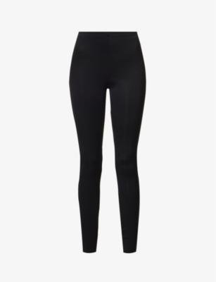 Scuba tapered-leg high-rise stretch-woven leggings by GOOD AMERICAN