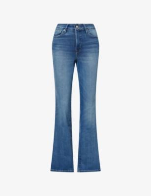 Soft Tech Good Classic Boot-Cut Stretch Denim Jeans by GOOD AMERICAN
