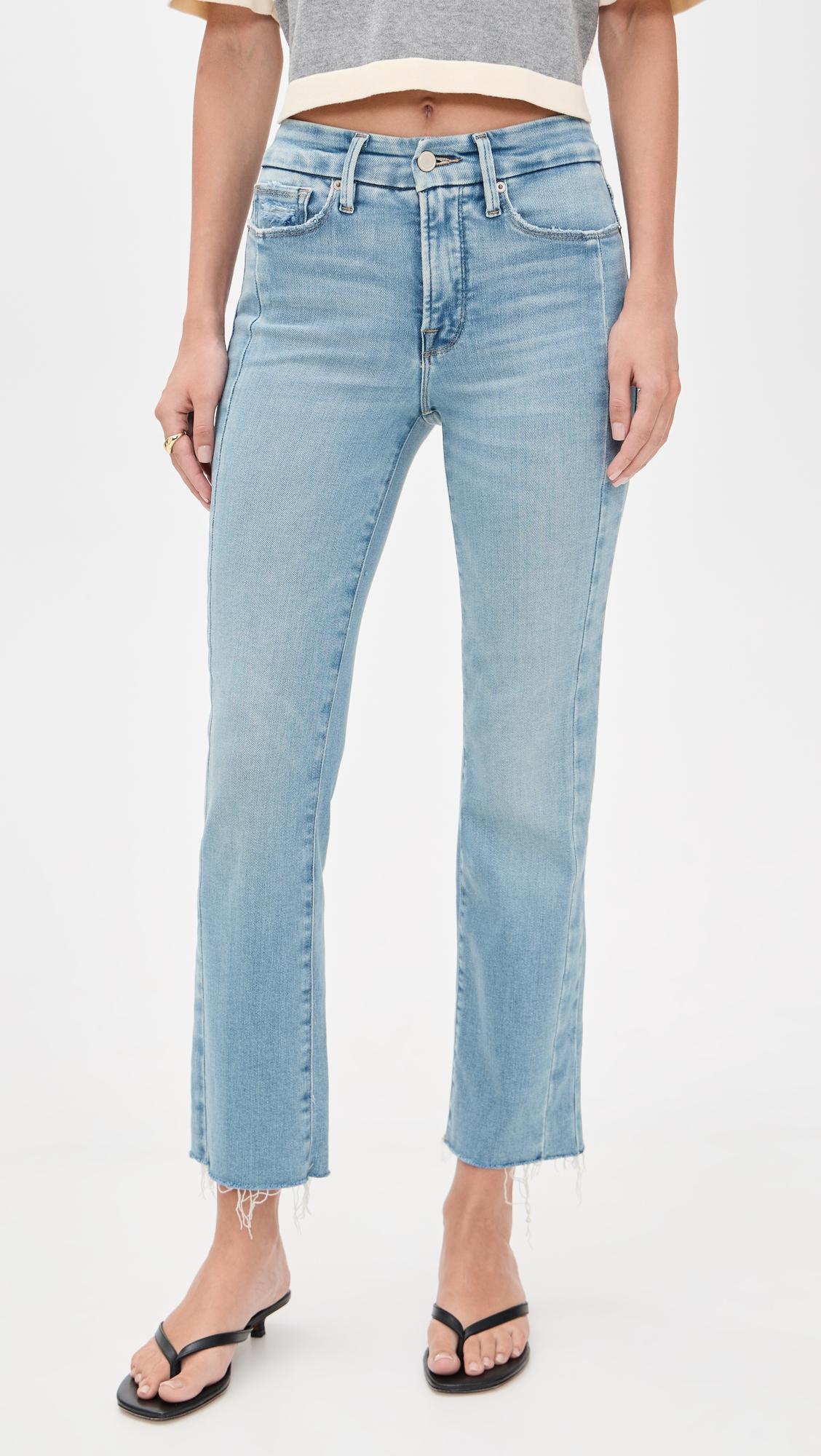 Soft Tech Good Legs Straight Jeans by GOOD AMERICAN