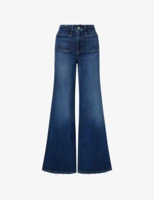 Soft Tech Good Waist Palazzo Stretch-Denim Jeans by GOOD AMERICAN