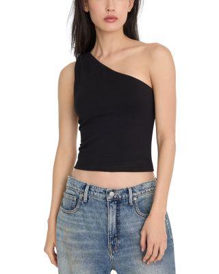 Super Stretch One Shoulder Tank Top by GOOD AMERICAN