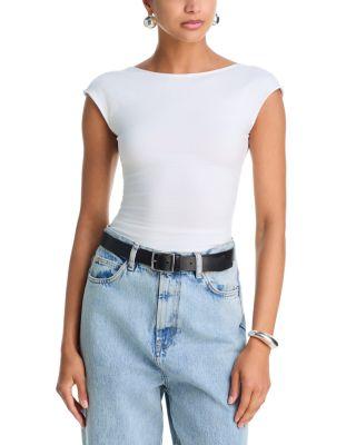 Super Stretch Open Back Bodysuit by GOOD AMERICAN
