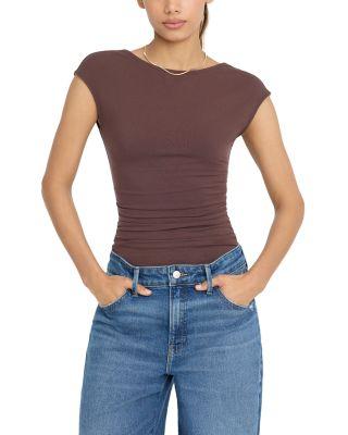Super Stretch Open Back Bodysuit by GOOD AMERICAN