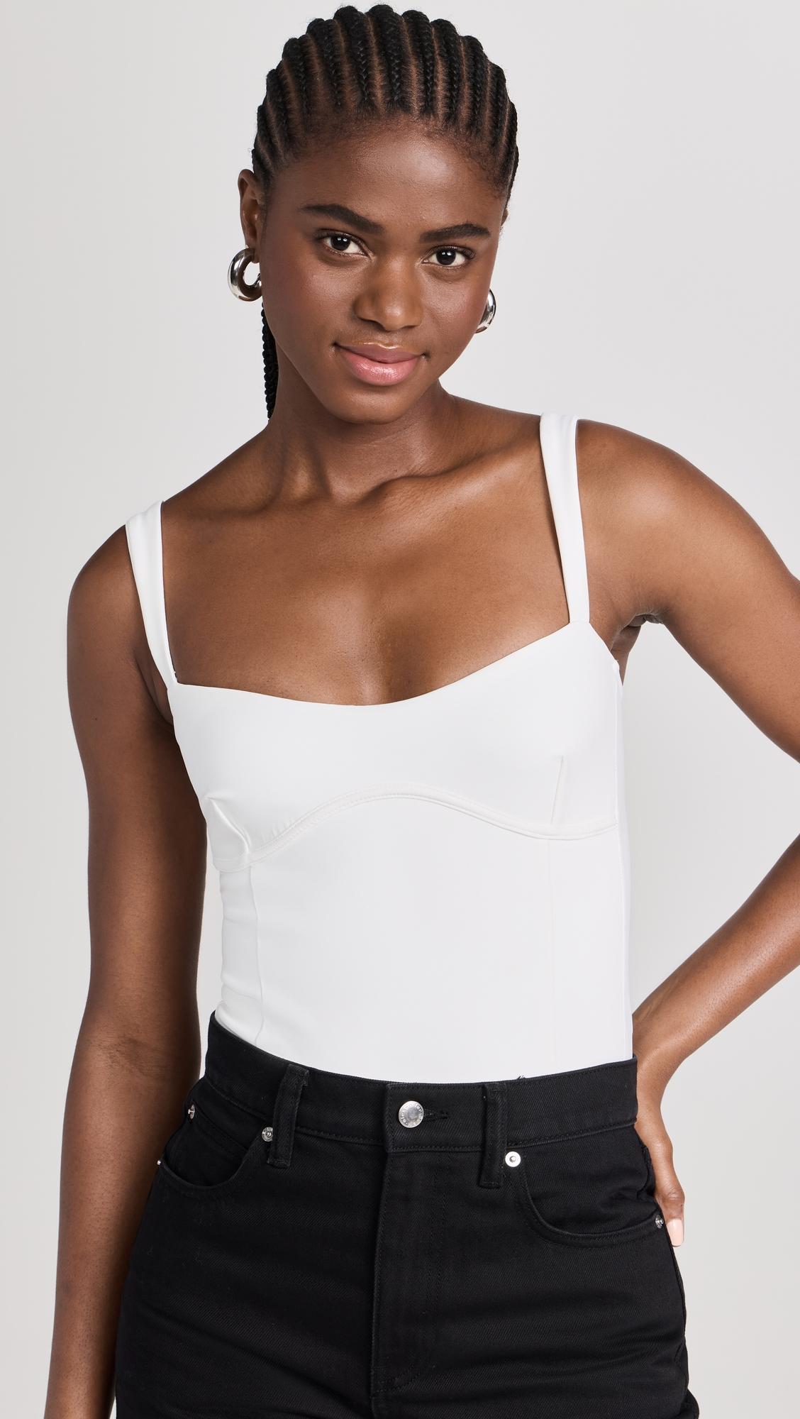 Sweetheart Sculpting Tank Thong Bodysuit by GOOD AMERICAN