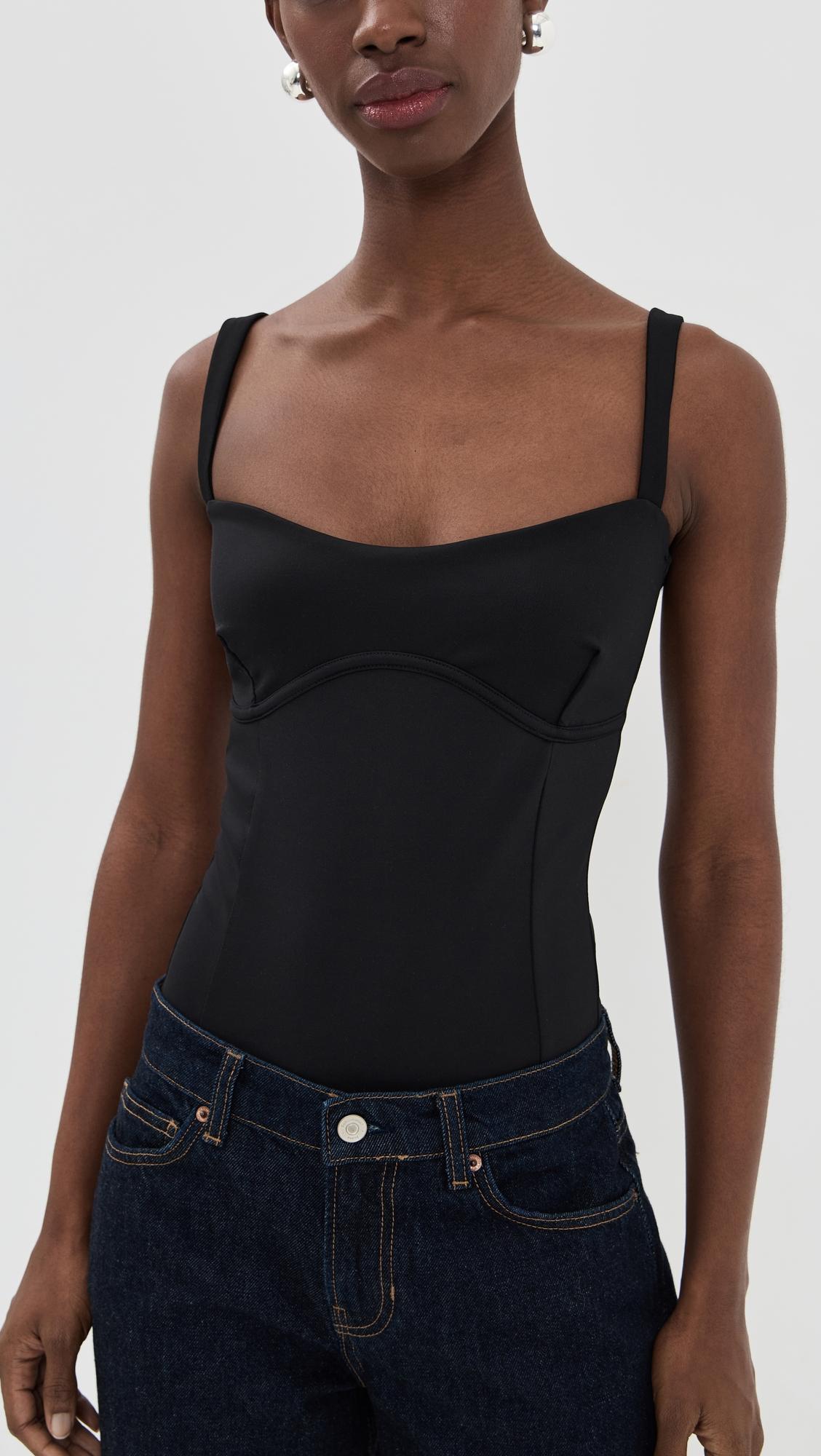 Sweetheart Sculpting Tank Thong Bodysuit by GOOD AMERICAN
