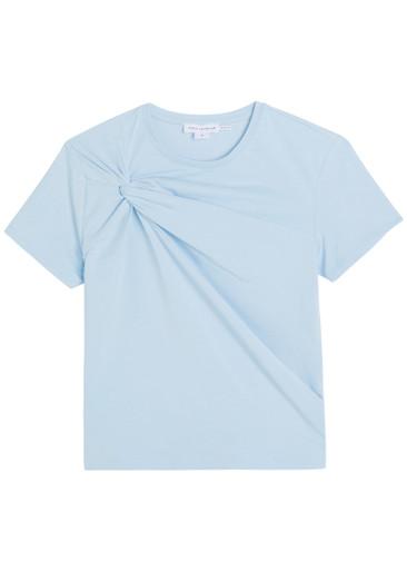 Twist-effect stretch-cotton T-shirt by GOOD AMERICAN