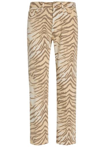 Vintage Straight Ankle tiger-print jeans by GOOD AMERICAN