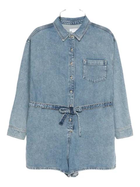 Weightless Denim romper by GOOD AMERICAN