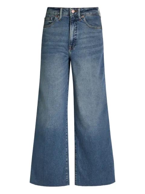 buttoned wide-leg jeans by GOOD AMERICAN