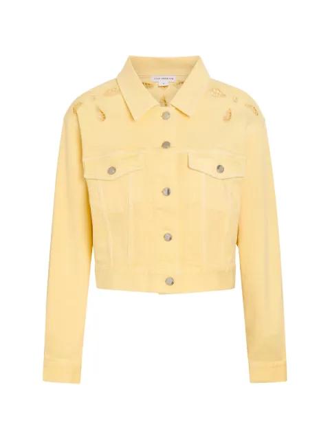 cut-out denim jacket by GOOD AMERICAN