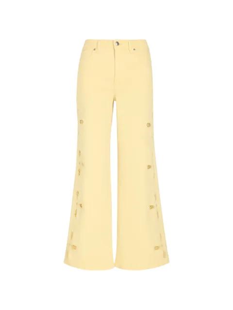 cut-out wide-leg jeans by GOOD AMERICAN
