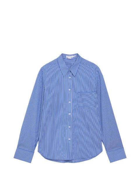 stripe-print cotton shirt by GOOD AMERICAN