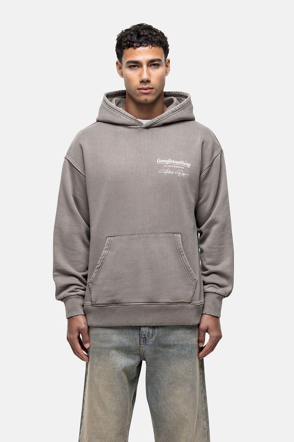 Oversized Graphic Back Print Overhead Hoody by GOOD FOR NOTHING