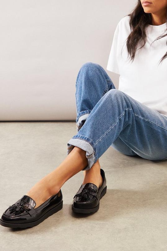 Good For The Sole: Brittany Faux Leather Tassel Loafers by GOOD FOR THE SOLE